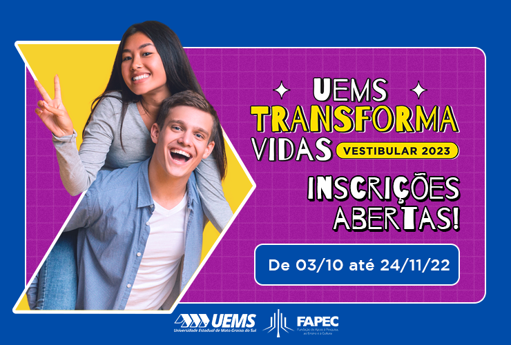 Inscrições para o Vestibular da UEMS seguem abertas até 24 de novembro