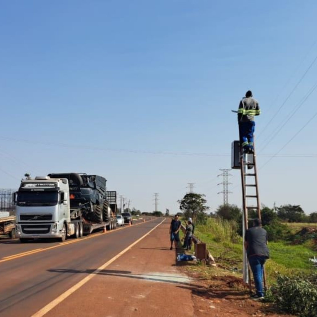 Detran atende Lia e implanta redutor de velocidade no Anel Viário em Dourados