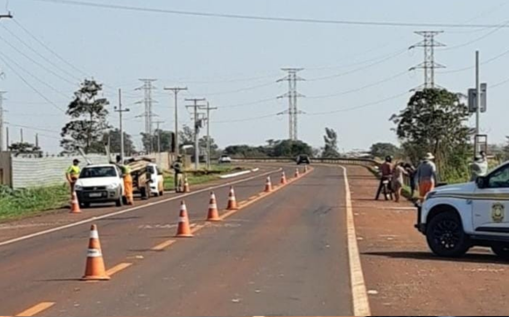 Detran atende Lia e implanta redutor de velocidade no Anel Viário em Dourados