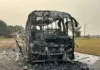 Campo Grande: pane elétrica causa incêndio em ônibus com 27 passageiros