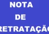 Sobre a senhora Luzia Rodrigues Bittencourt - Nota de Retratação Pública