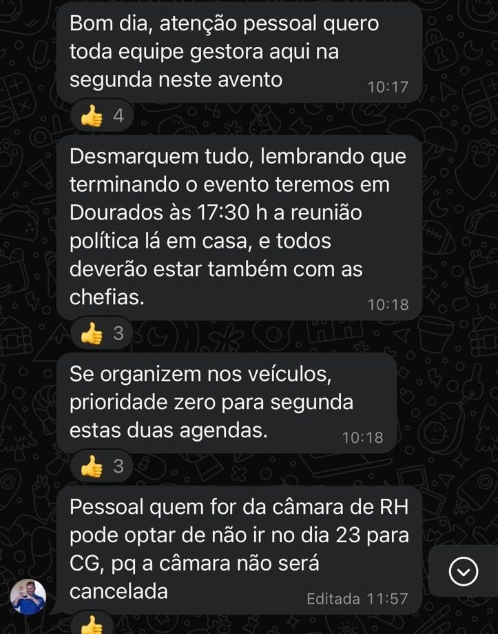 Reitor da UEMS é denunciado por assédio e festa pedindo votos para Marçal e Esmael