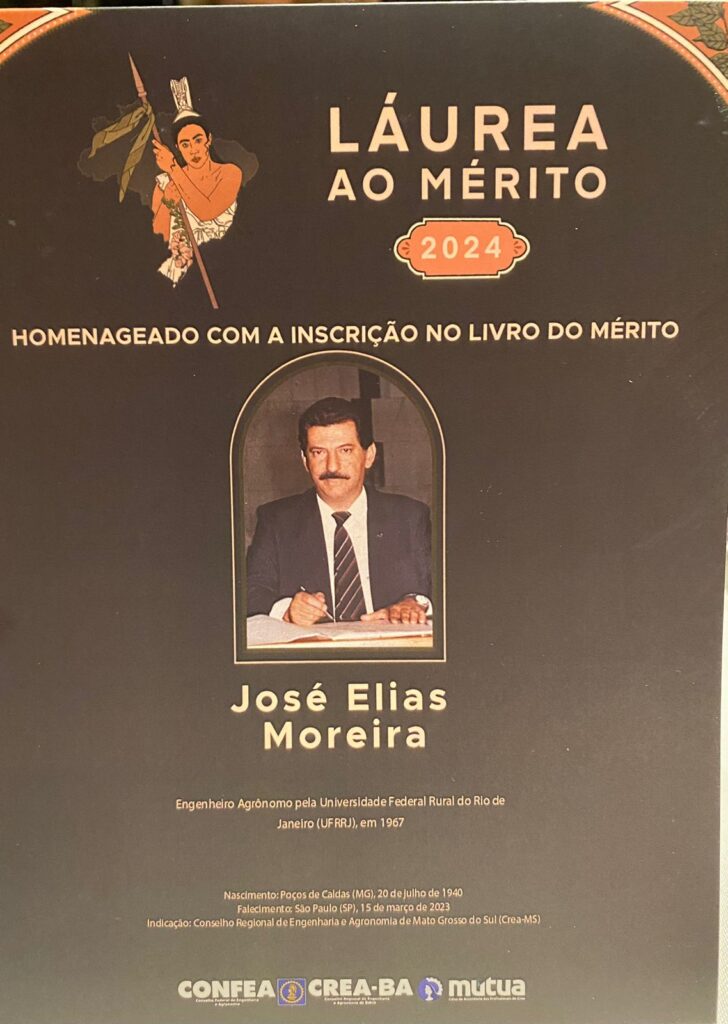 Ex-prefeito José Elias Moreira tem legado reconhecido pelo Sistema Confea/Crea