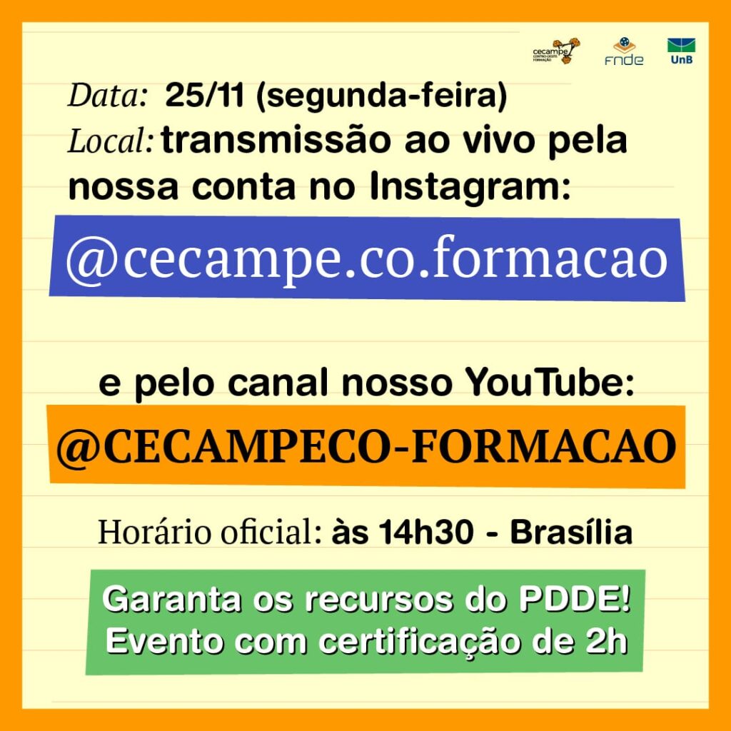 Cecampe-CO/Formação: webinário orienta gestores escolares sobre como manter CNPJ positivo