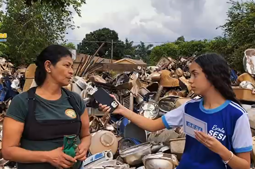 Dourados: alunos da Escola Sesi produzem documentário sobre reciclagem