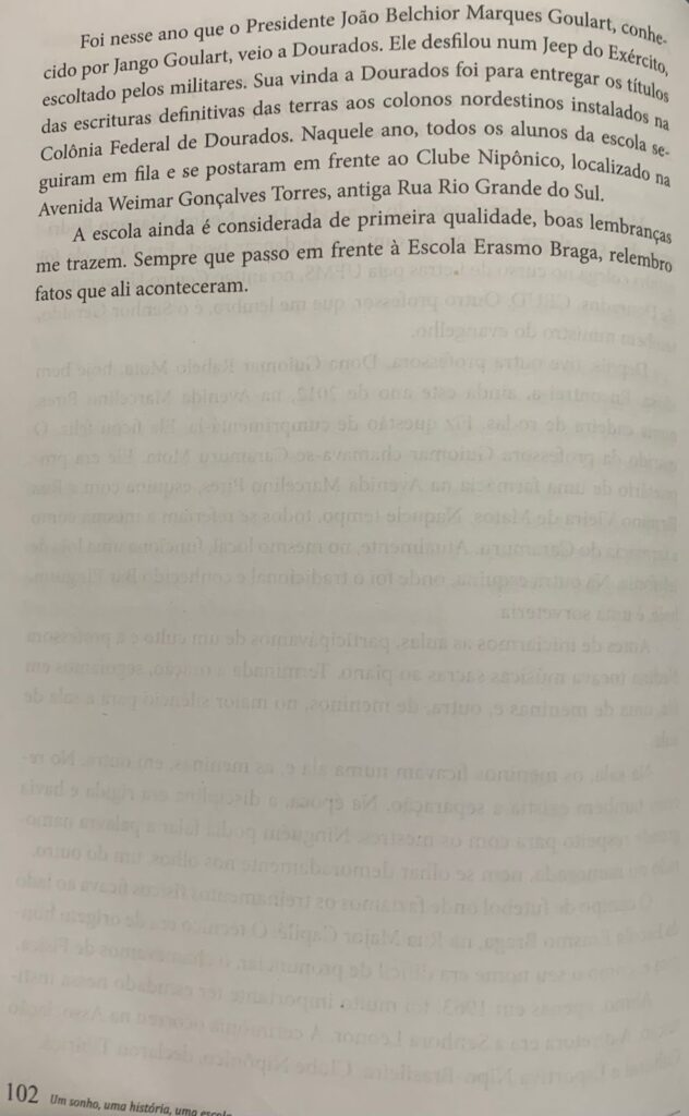 'Escola Erasmo Braga', por José Tibiriçá Martins Ferreira