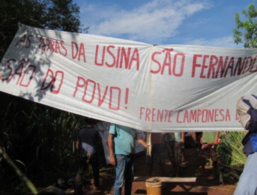 Área da Usina São Fernando é invadida por sem-terra e indígenas