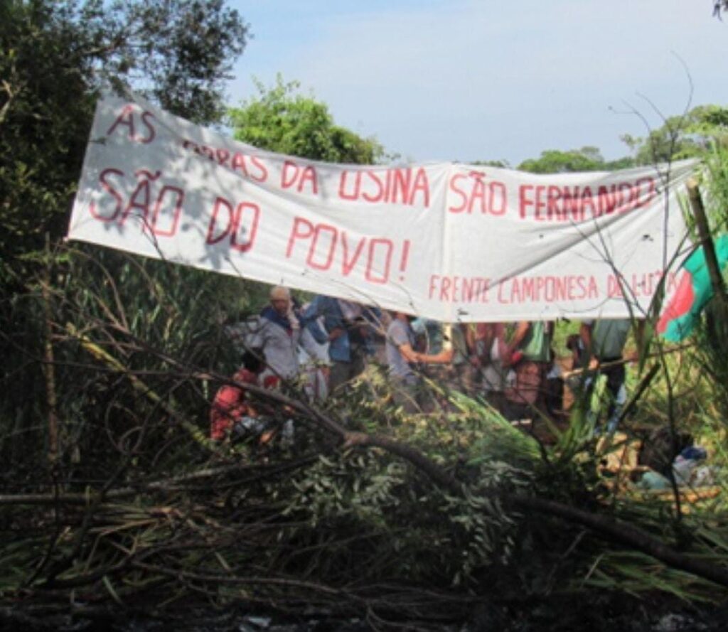 Área da Usina São Fernando é invadida por sem-terra e indígenas