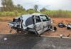 MS: motorista tenta ultrapassar, colide em carreta e morre em rodovia