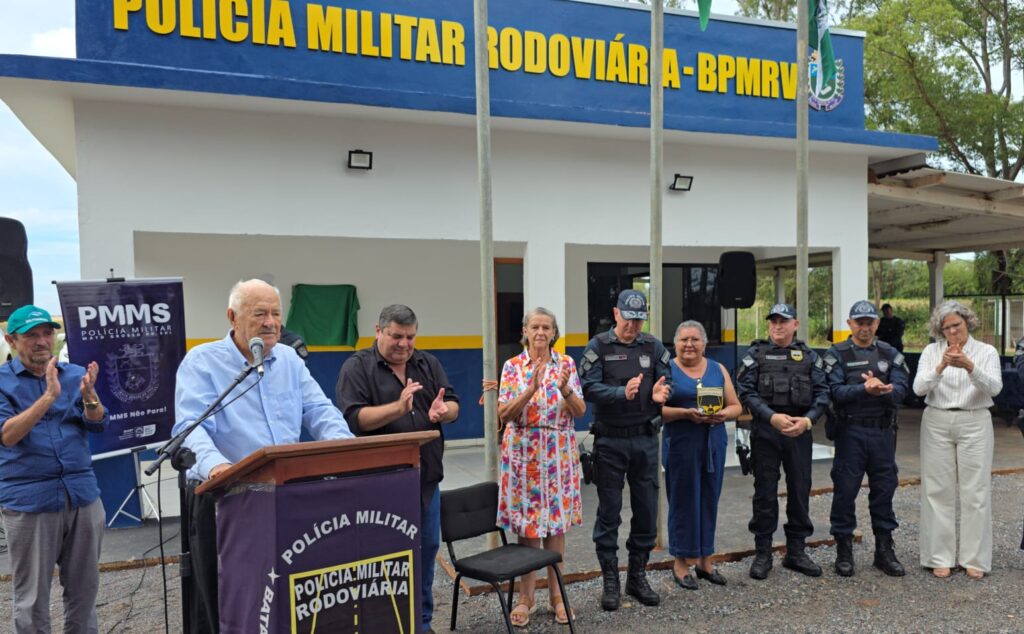 Primeira base da PMR inaugurada em rota turística Bioceânica homenageia ex-prefeito