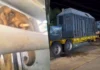 Elefanta que saiu da Argentina para em posto de gasolina em Mato Grosso do Sul
